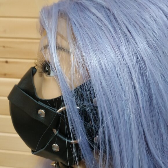 Faux Leather Face Mask and Choker Set - Picture 3 of 6